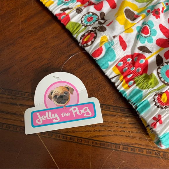 NWT Jelly The Pug Floral Boho Ruffle Leggings - Picture 10 of 12